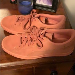 Pink puma sneakers size 7